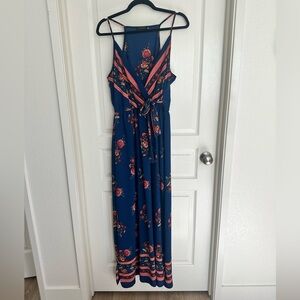 Scobe Tie-Waist Wrap Maxi Dress Size XL